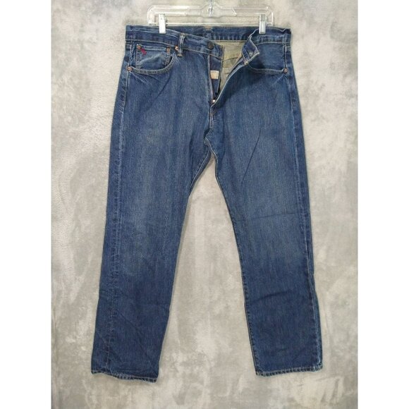 Polo Ralph Lauren Jeans Mens 34x32 Blue Denim 867 Classic Fit Straight Leg - Picture 1 of 10